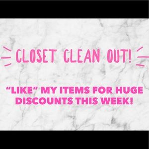 Closet C L E A N - O U T!